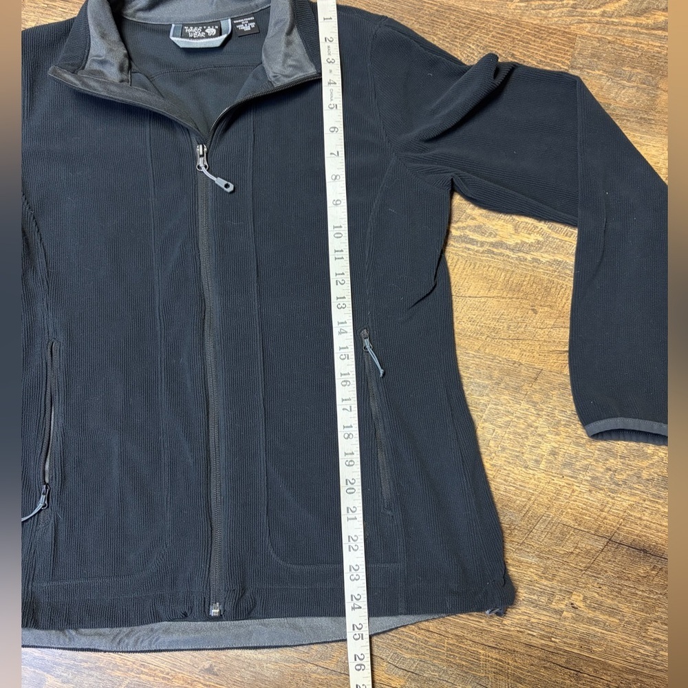 Mountain Hardwear Fleece Full Zip Jacket Women's Medium Outdoor Black Gray - Picture 4 of 13